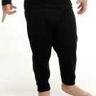 Hasyun 75% Black Merino Wool Long Johns Soft Baselayer Kids Children Woolmark