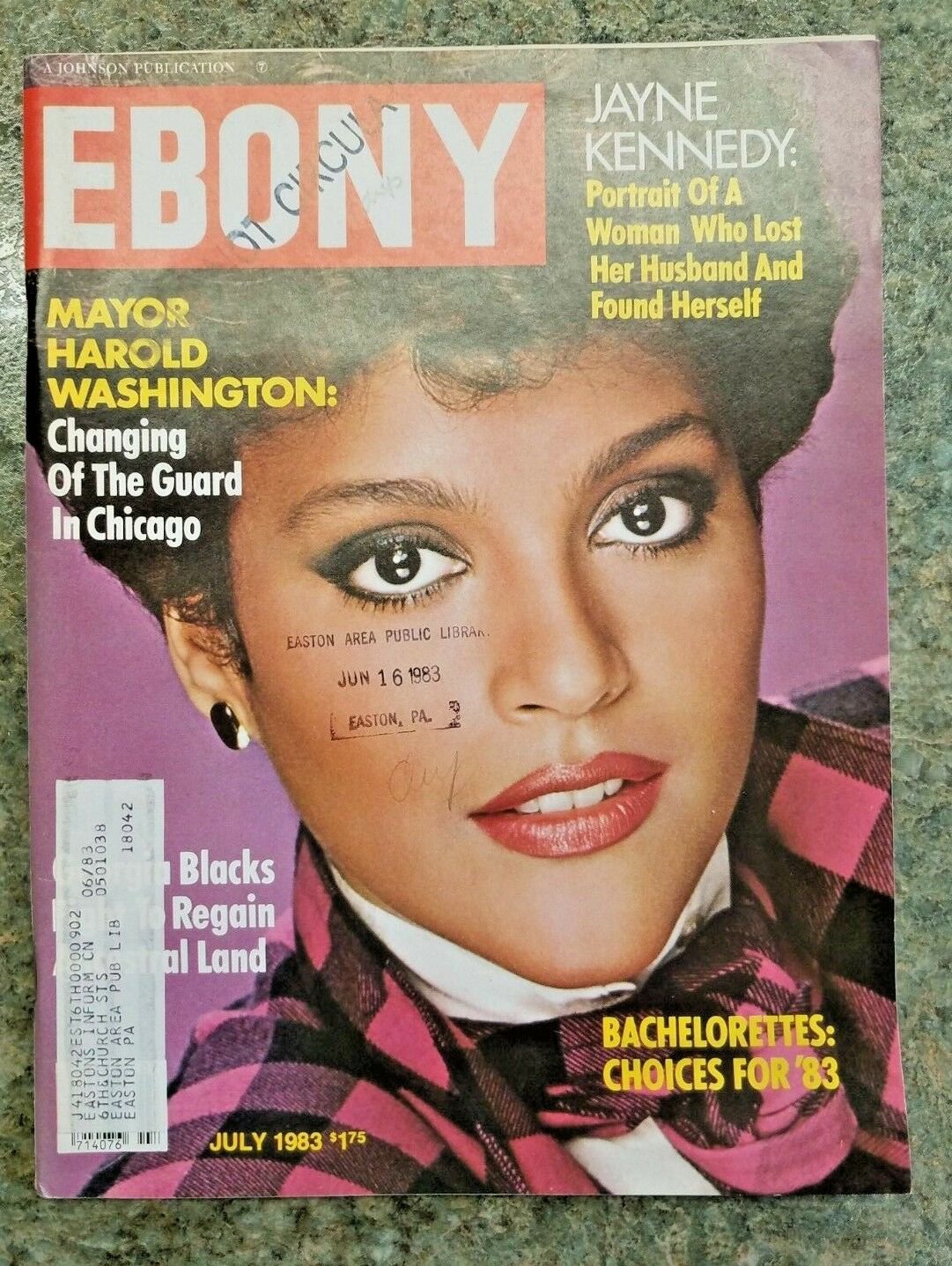 EBONY MAGAZINE JULY 1983 ISSUE - Jayne Kennedy Cover