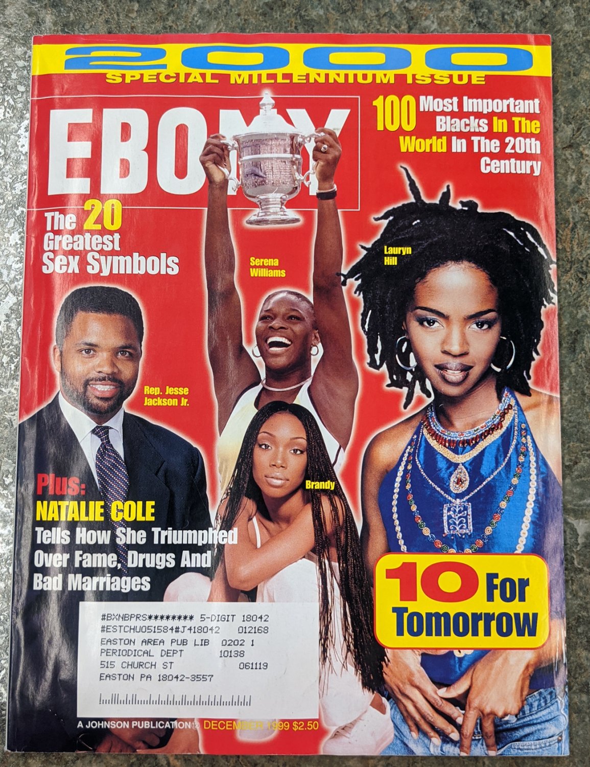 EBONY MAGAZINE DECEMBER 1999 - 2000 SPECIAL MILLENNIUM ISSUE COVER