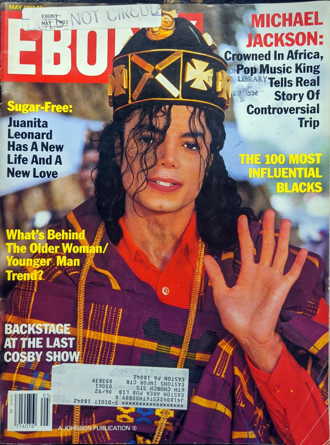 Ebony Magazine May 1992 Michael Jackson Cover