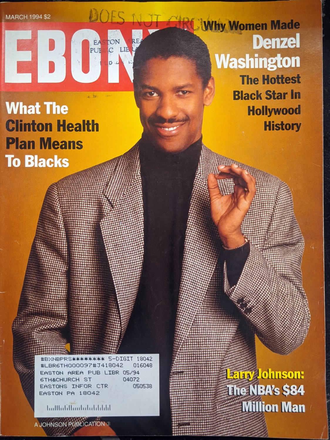 Ebony magazine cover december 1994