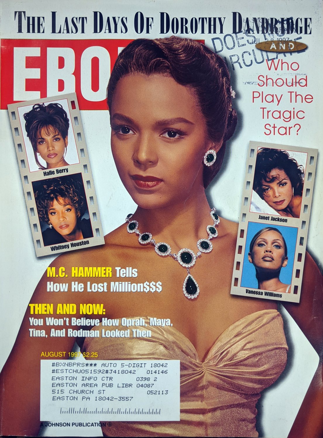 Ebony Magazine August 1997 Dorothy Dandridge Cover