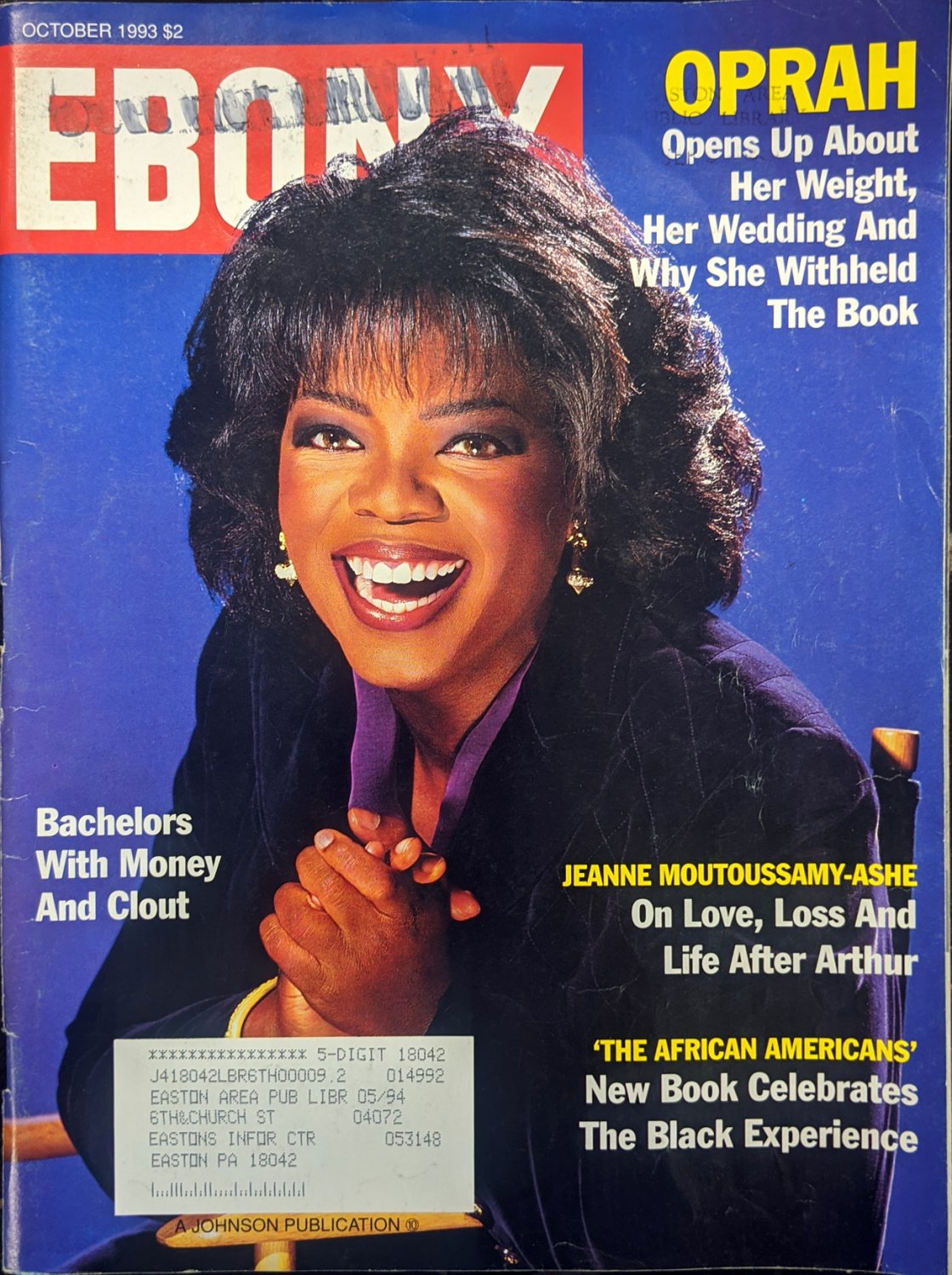 EBONY MAGAZINE OCTOBER 1993 - OPRAH WINFREY COVER