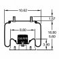 Air Spring; Air Bag Watson & Challin AS0107 Goodyear 1R13-155