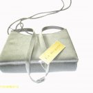 BNWT La Regale Small Black Satin Finish Evening Bag Made in China, 3 sections