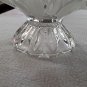 Vintage Large Crystal Fan Fluted Centerpiece Bowl, Frosted Leaves, Elegant NICE