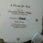 Cherished Teddies Village Sculpture Collection A Picnic for Two 1995 Enesco Corp