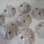 8 Vintage 1920's Hand Painted Geisha Ware Nut Bowls Set/ Rice Bowls 1921 - 1946