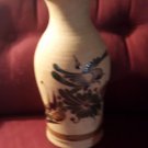 Vintage 1970's Mexican Tonala Stoneware Vase, Signed EM Mex Brown Pottery