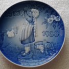Vintage Bing & Grondal Hand Painted Children's Day Plate - 1988 Wash Day Special