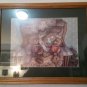 Janet Kruskamp Double Matted & Framed "Lounging Around" Art Print 18.5 x 22.5