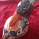 Vintage Hand Painted Pottery Bird Made in Mexico, Mexican Pottery, Cute-002