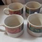 Persia by Sakura Majesticware Stoneware Sue Zipkin 8 Flat Mugs & Saucer Sets