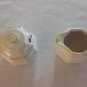 Mikasa Avante Ivory FE900, Made in Japan, Lidded Sugar Bowl & Creamer Set