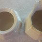 Mikasa Avante Ivory FE900, Made in Japan, Lidded Sugar Bowl & Creamer Set