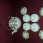 Vintage Japanese Tea Set, Teapot and Covered Large Sake Cups Bowls, Asian