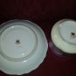 Vintage Lefton China Hand Painted 2758 Purple w/ Roses Tea Cup & Saucer Set