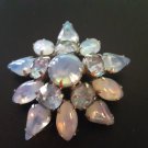 RARE Vintage Moonstone Rhinestone Brooch