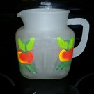1950's Vintage Hand painted Frosted Federal Sunburst with Oranges,Very Nice