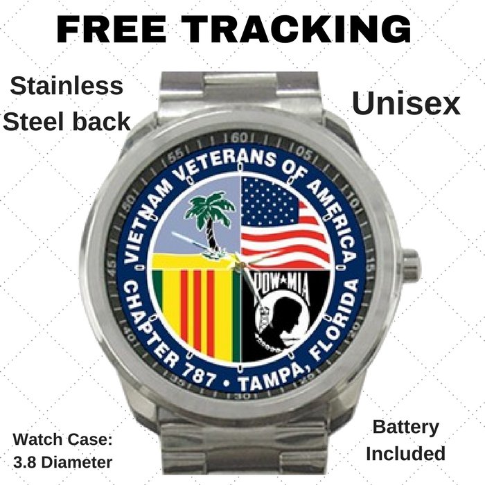 Vietnam Veterans Chapter 787, Tampa, Florida Unisex Sport Metal Watch