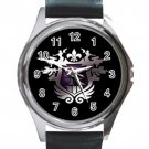 Saints Row Logo Unisex Round Metal Watch-Leather Band