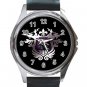 Saints Row Logo Unisex Round Metal Watch-Leather Band