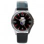 Detomaso Car Logo Unisex Round Metal Watch-Leather Band