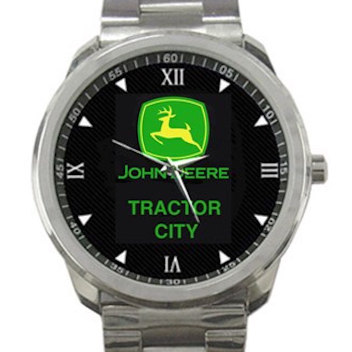 John Deere Tractor City Unisex Sport Metal Watch