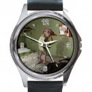 Harry Potter Dobby Unisex Round Metal Watch-Leather Band
