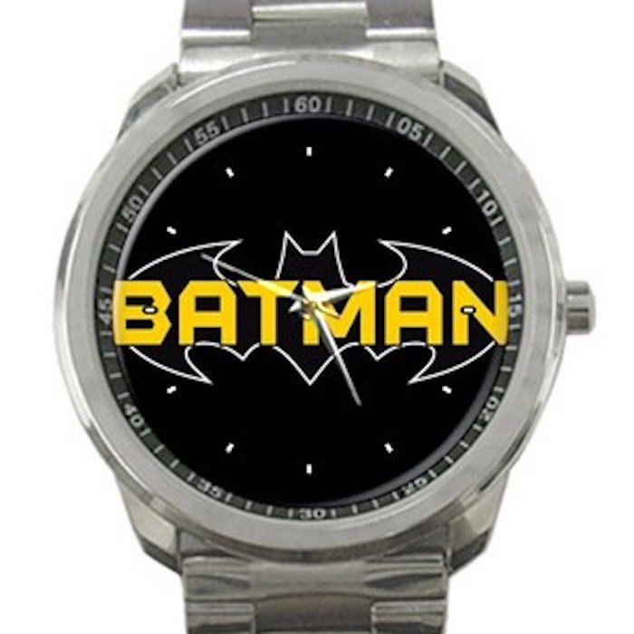 Batman Yellow Logo Unisex Sport Metal Watch
