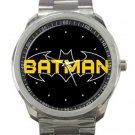 Batman Yellow Logo Unisex Sport Metal Watch