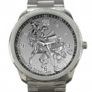 Batman Vs Superman Silver Coin Unisex Sport Metal Watch