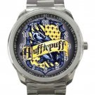 Harry Potter Hufflepuff  Logo Unisex Sport Metal Watch