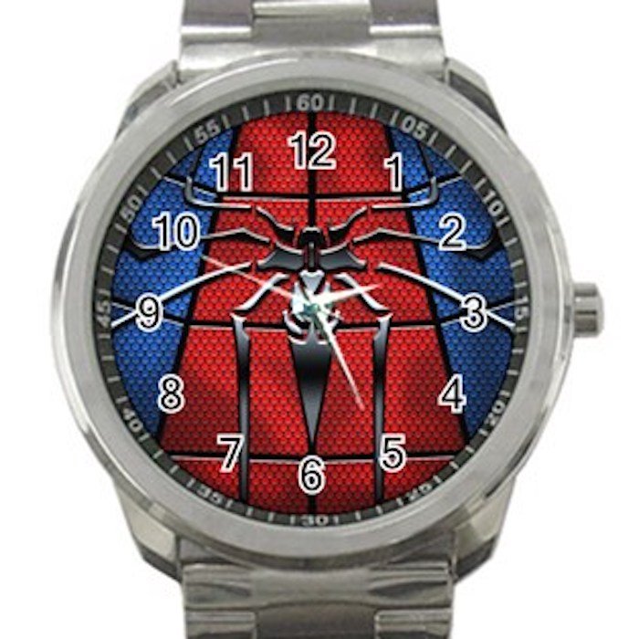 Nice Colorful Spider-man Unisex Sport Metal Watch
