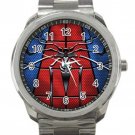 Nice Colorful Spider-man Unisex Sport Metal Watch