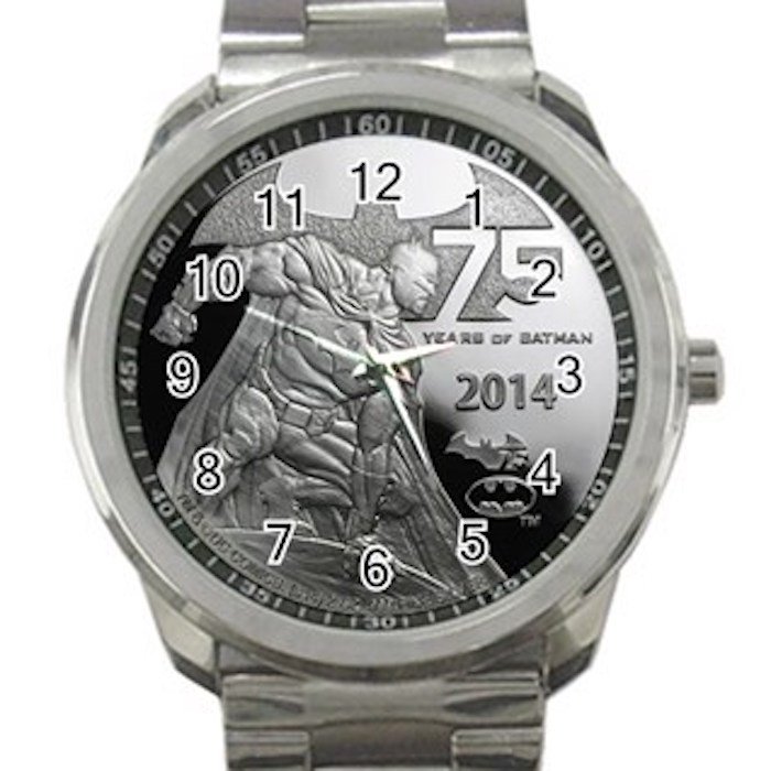 Nice Silver Photo Batman Unisex Sport Metal Watch
