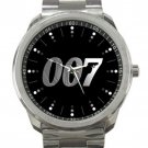 James Bond 007 Silver Logo Unisex Sport Metal Watch