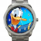 Donald Duck Cartoon Unisex Sport Metal Watch