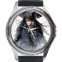 Jack Sparrow/ Johnny Depp Unisex Round Silver Metal Watch-Leather Band