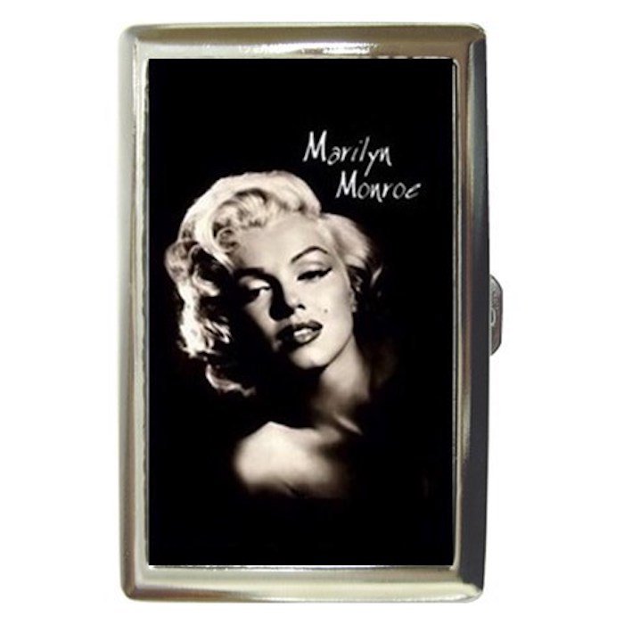 Marilyn Monroe High Quality Silver Chrome Cigarette Money/ Credit Card Case