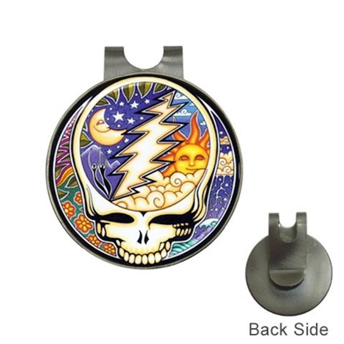 Grateful Dead-Cosmic High Quality Metal Chrome Golf Ball Hat Clip