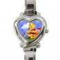 Winnie The Pooh Ladies Heart Italian Charm Watch