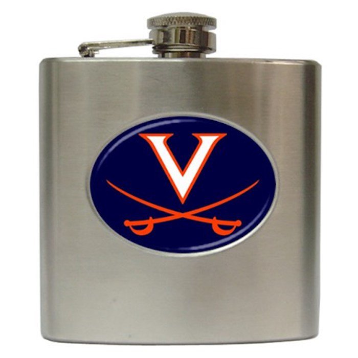 Virginia Cavaliers logo 6 oz Stainless Steel Hip Flask