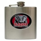 Alabama Crimson Tide Logo 6 oz Stainless Steel Hip Flask