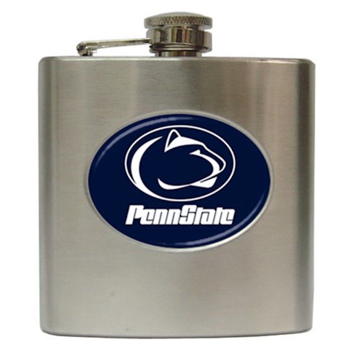 Penn State University Logo 6 oz Stainless Steel Hip Flask