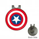 Captain America High Quality Metal Chrome Golf Ball Hat Clip