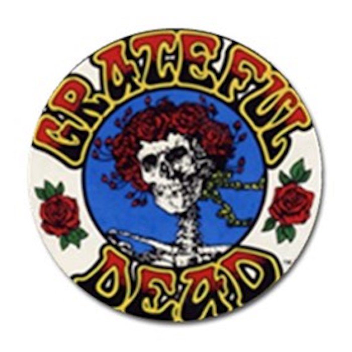 Grateful Dead & Roses High Quality Metal Chrome 4 Golf Ball Marker