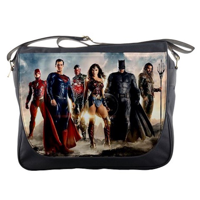 Justice League 2 Heroes School Messenger Bag Shoulder Travel Notebook Bags