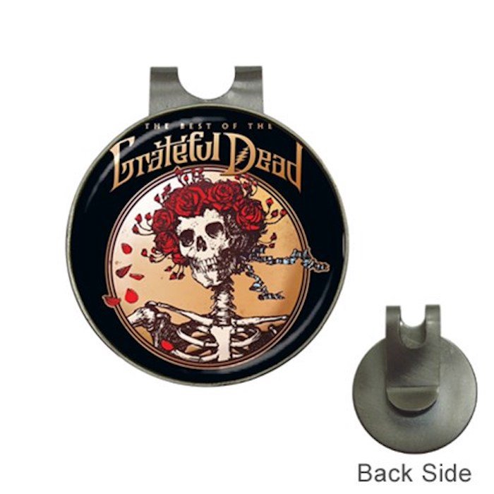 The best Of Grateful Dead High Quality Metal Chrome Golf Ball Hat Clip