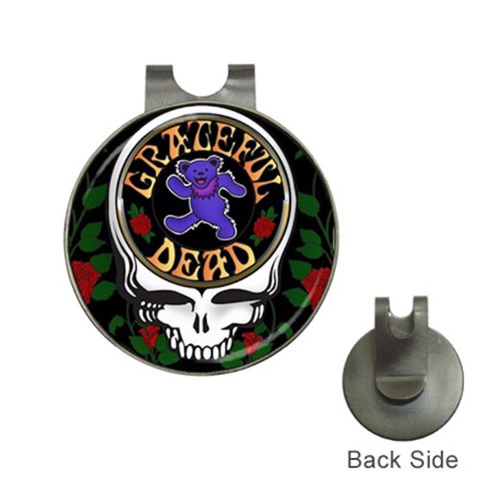 Grateful Dead Heavy Metal Bear High Quality Metal Chrome Golf Ball Hat Clip